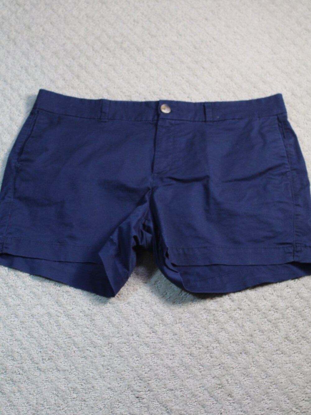 Old Navy Size 14 Navy Blue Chino High Rise 4" Shorts